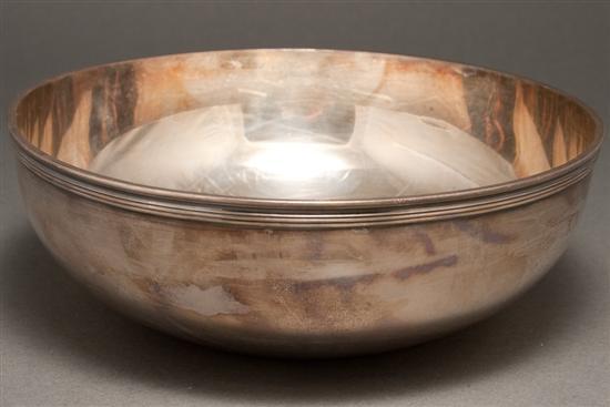 Appraisal: American silver bowl Tiffany Co New York first quarter- th