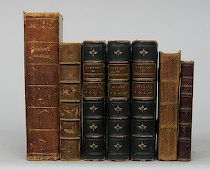 Appraisal: A Group of Leather Bound Books on The Subject of