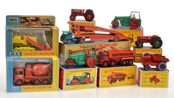 Appraisal: COLLECTION OF MATCHBOX KING SIZE MODELS INCLUDING K CATERPILLAR TRAXCAVATOR