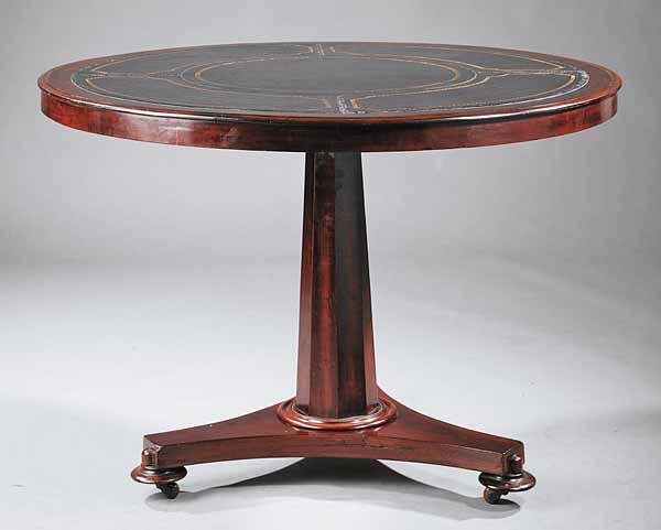 Appraisal: An Antique William IV Mahogany Center Table th c the