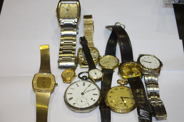 Appraisal: A COLLECTION OF VARIOUS POCKET AND WRIST WATCHES including a