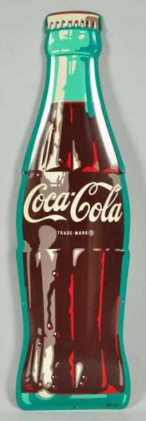 Appraisal: Tin Coca-Cola Bottle Cut-Out Description Displays wonderfully A few short