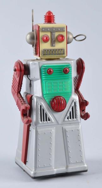 Appraisal: Japanese Battery-Operated Chief Robot Man Tin litho Made by K