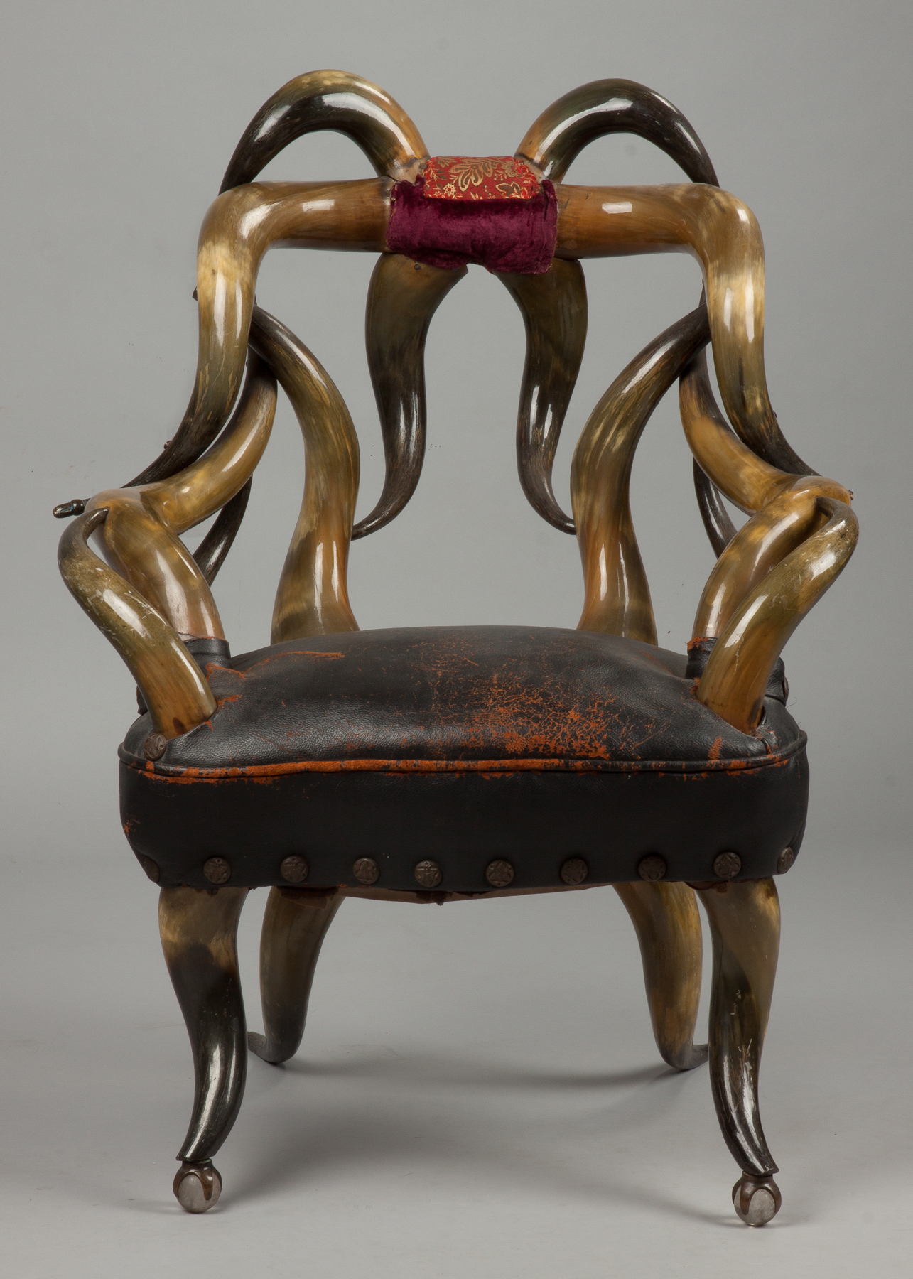 Appraisal: Horn Chair Texas made by William Mittmann of San Antonio