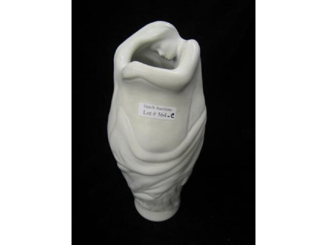 Appraisal: Van Briggle Art Pottery Vase Art Nouveau woman white glaze