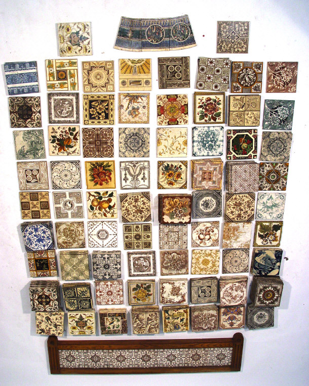 Appraisal: Extensive collection of Victorian and later transfer printed pottery tiles