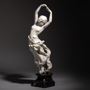 Appraisal: Affortunato Gory Italian - Dancer marble signed A Gory Paris