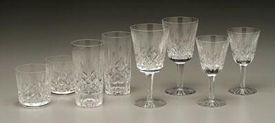 Appraisal: pieces Waterford tableware -- - in tumblers one with rim