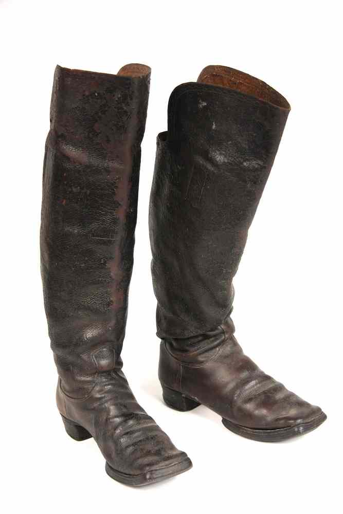 Appraisal: PAIR ID'D CIVIL WAR BOOTS - Pair Civil War Officer's