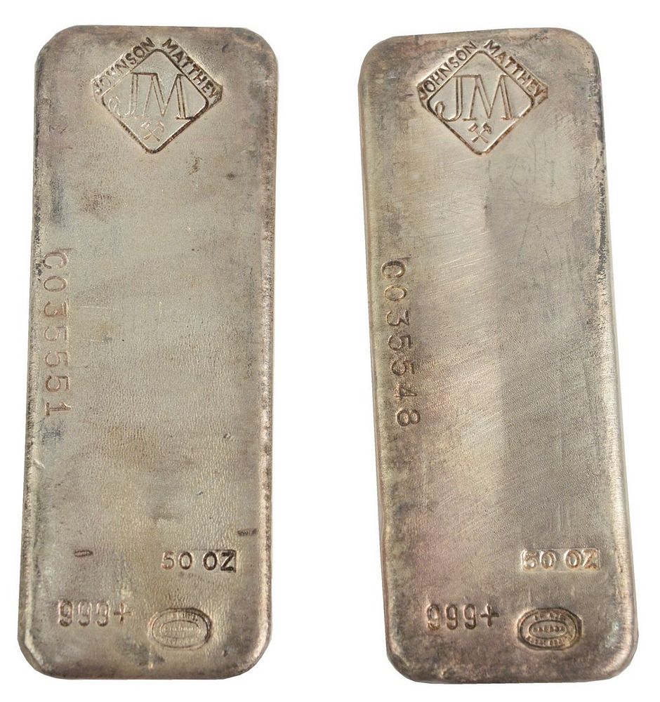 Appraisal: troy oz Pure Silver consisting of two troy ounce bars