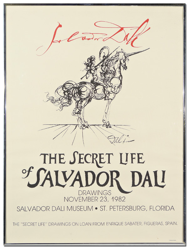 Appraisal: POSTER FOR THE SECRET LIFE OF SALVADOR DALI Exhibition in