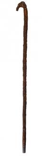 Appraisal: Important Folk-Art Cane Dated NJ- Most unusual fully-carved folk-art cane