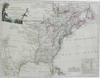 Appraisal: Gregor Delamarche Etats-Unis De L'Amerique Septentrionale Map of the eastern