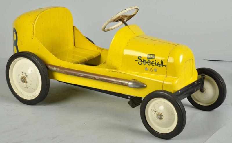 Appraisal: Pressed Steel BMC -Ball Special Racer Pedal Car Description Early