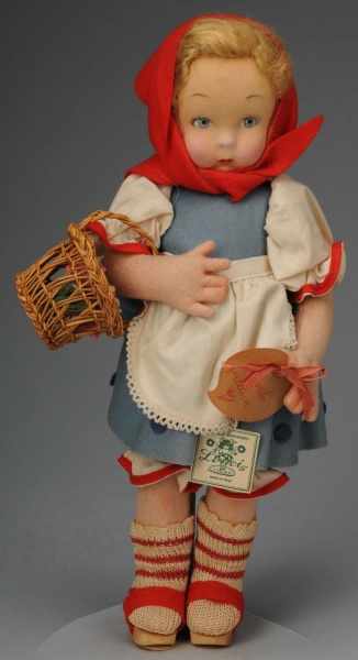 Appraisal: Cute Lenci All Felt Child Peasant Doll Description Italy Ca