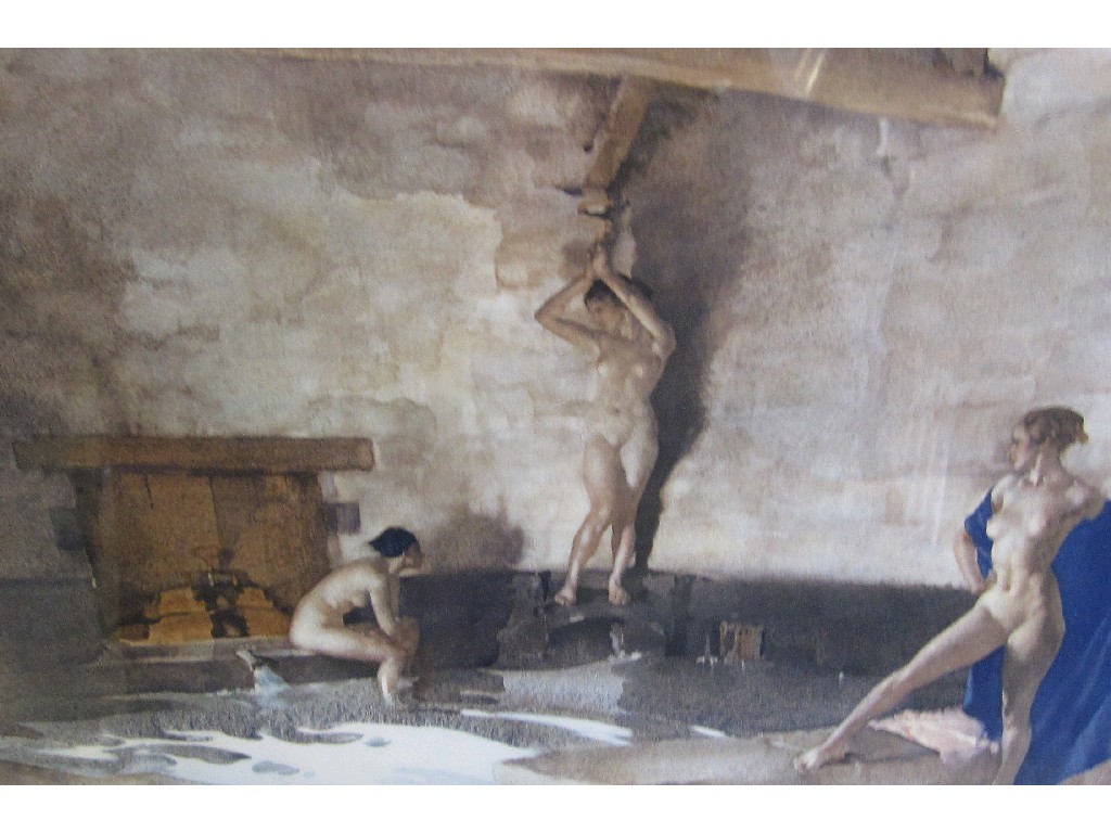 Appraisal: After SIR WILLIAM RUSSELL FLINT Reproduction print 'The Bath House'