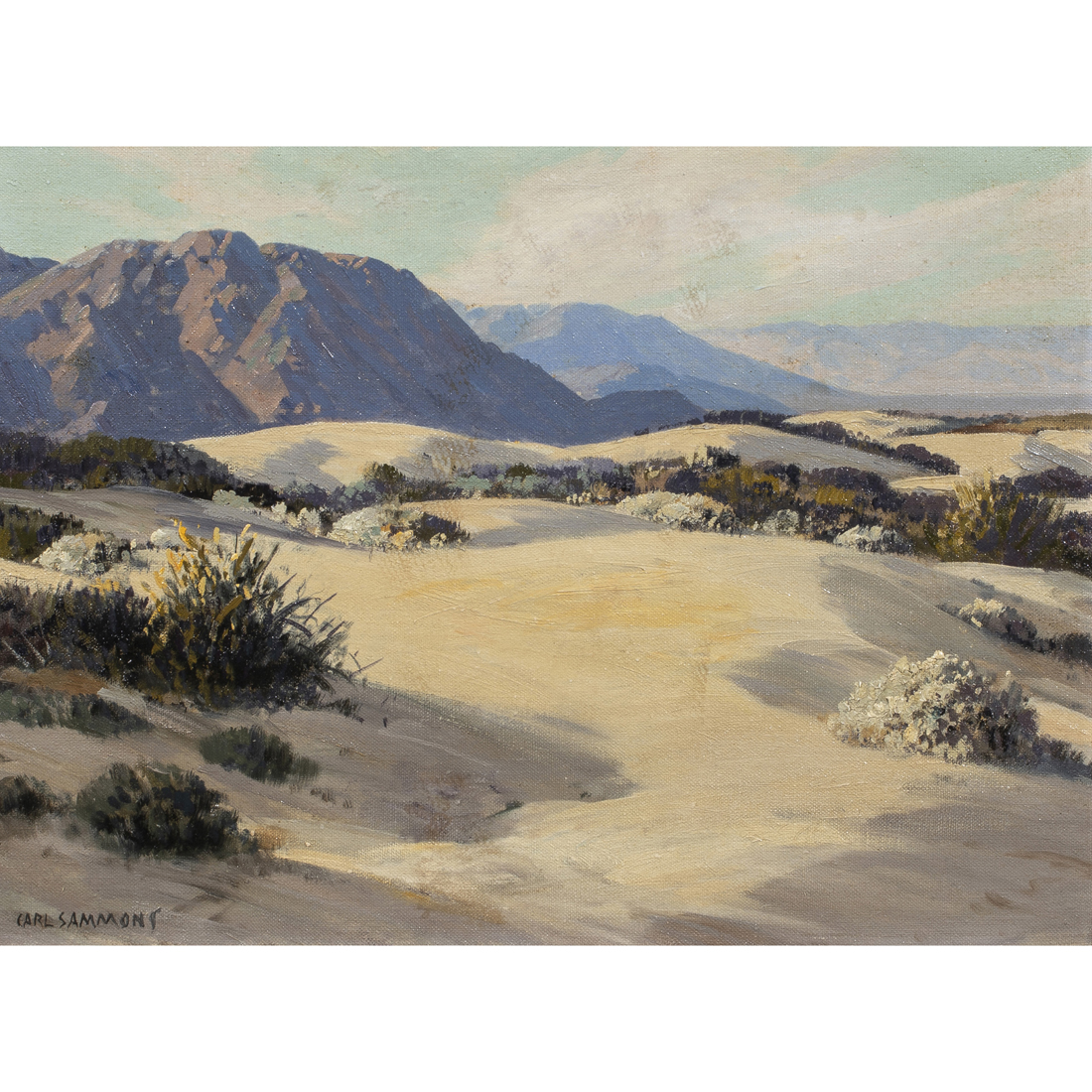 Appraisal: PAINTING CARL SAMMONS Carl Sammons American - Sand Dunes La