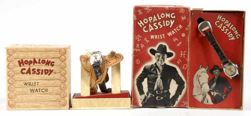 Appraisal: Lot of Hopalong Cassidy Wrist Watches Description Made by United