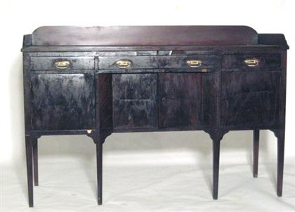 Appraisal: Federal mahogany sideboard pennsylvania circa The rectangular top with gallery