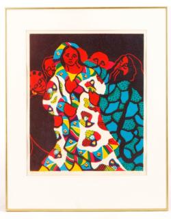 Appraisal: Style of Sister Mary Corita Kent Serigraph Style of Sister