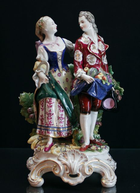 Appraisal: A German porcelain figural group