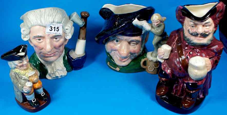 Appraisal: Royal Doulton Large Character Jugs Apothecary D Tom O'Shanter D