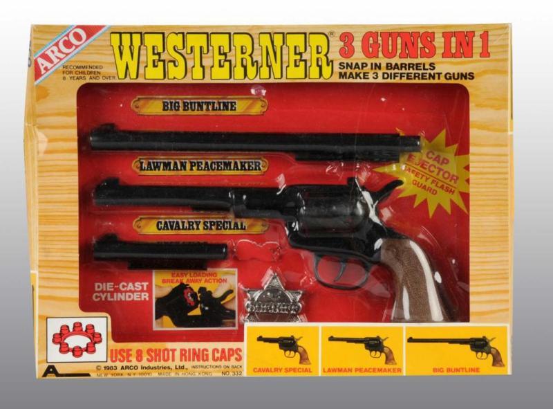 Appraisal: Westerner Guns in Toy Cap Gun Description Includes original box