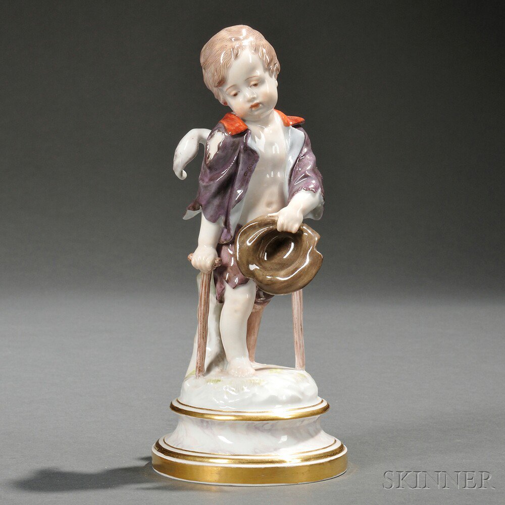 Appraisal: Meissen Porcelain Figure of Cupid as a Beggar Saxony th