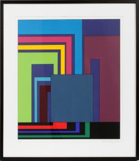 Appraisal: CONTEMPORARY COLOR SCREENPRINT IMAGE CONTEMPORARY COLOR SCREENPRINT IMAGE H W