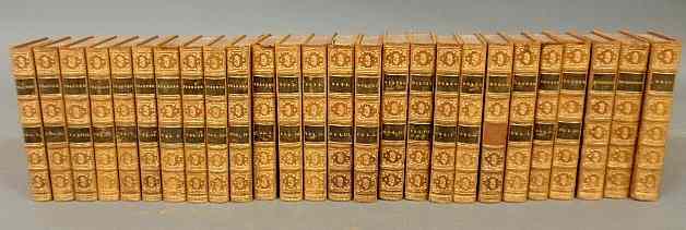 Appraisal: Twenty-six volume set of leather-bound and gilt embossed classics London