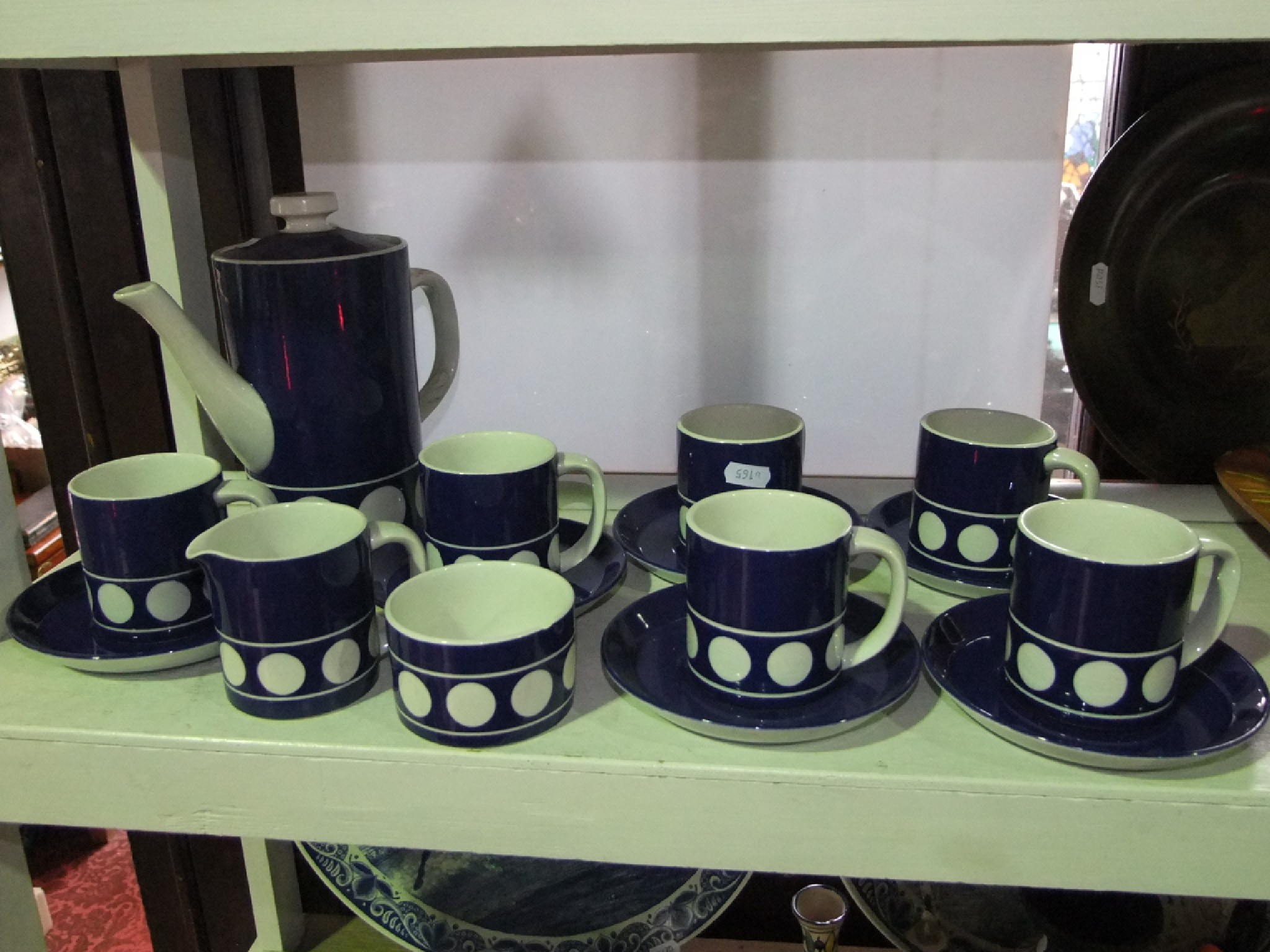 Appraisal: A collection of TG Green coffee wares with reserved white