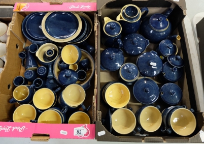 Appraisal: A collection of Denby Imperial blue dinnerware to include cups