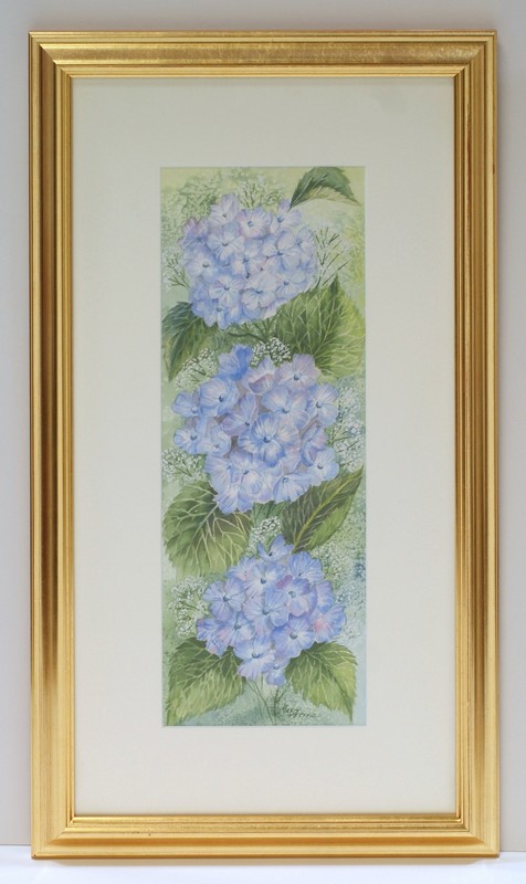 Appraisal: Mary Foster American th c Hydrangea site size x signed