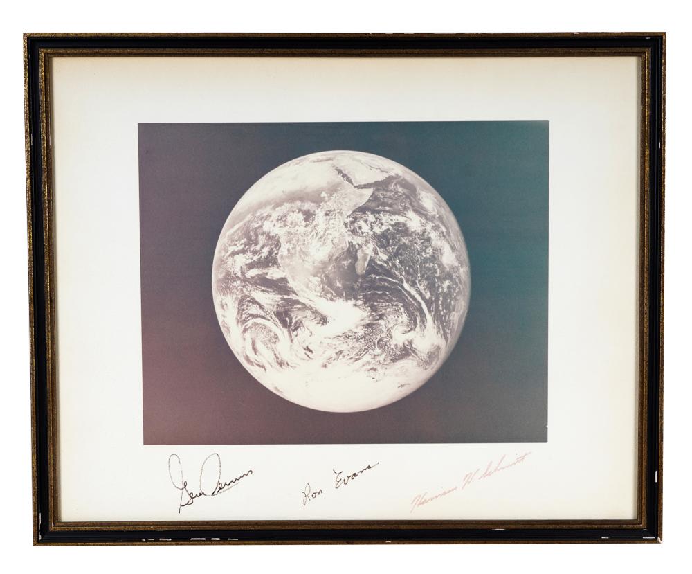 Appraisal: APOLLO PHOTOGRAPHsigned by Gene Cernan Harrison Schmitt and Ronald Evans