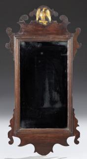 Appraisal: English Chippendale Style Carved Mahogany Mirror early th c the