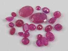 Appraisal: A quantity of loose polished rubies approx ct