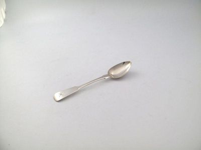 Appraisal: Alexander Macrae a rare silver Fiddle pattern dessert spoon circa