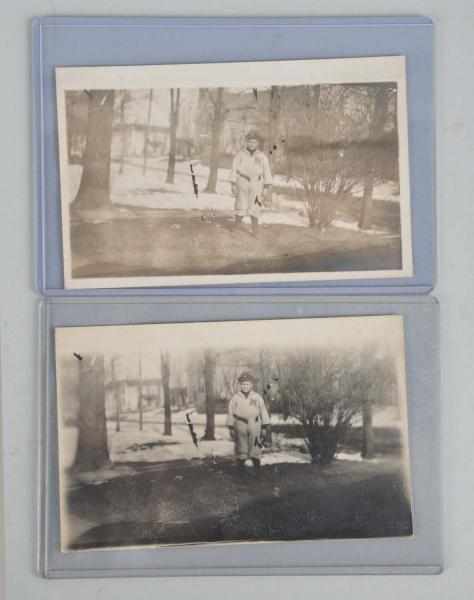 Appraisal: Lot of Early Baseball Postcards Description Both depict a child