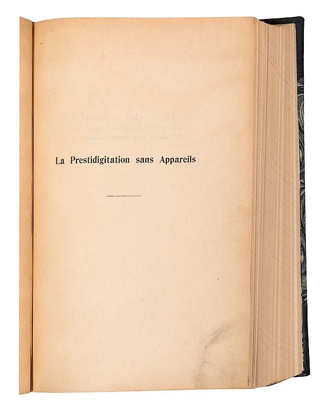 Appraisal: La Prestidigitation sans Appareils Gaultier Camille La Prestidigitation sans Appareils