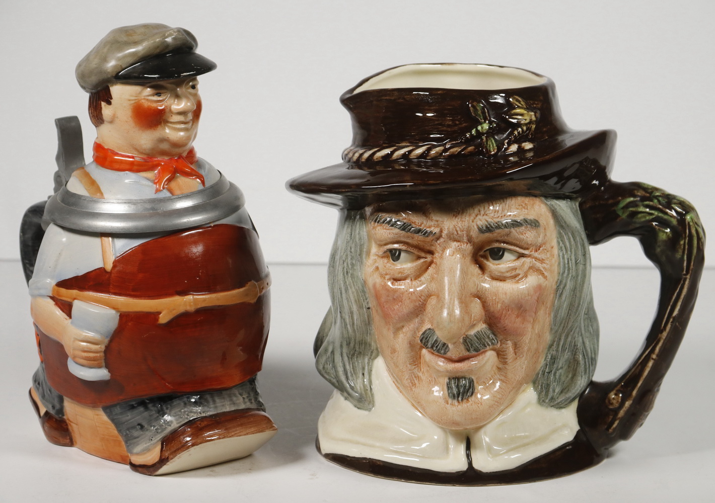 Appraisal: ROYAL DOULTON TOBY JUG FIGURAL STEIN Piece Ceramic Lot incl