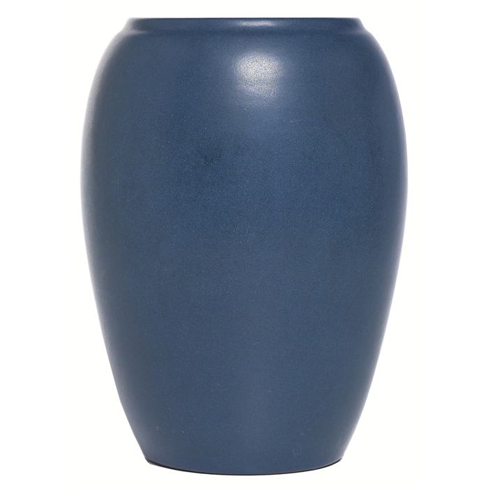 Appraisal: Good Marblehead vase bulbous tapered form covered in a blue