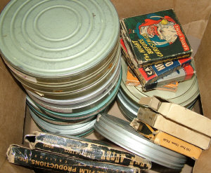 Appraisal: A small collection of mostly mm movies in cans and