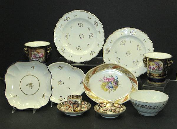 Appraisal: An assembled group of Derby porcelain late th first half