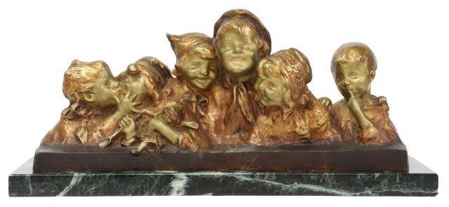 Appraisal: Cast bronze sculpture Murmure signed in cast Juan Clara Juan