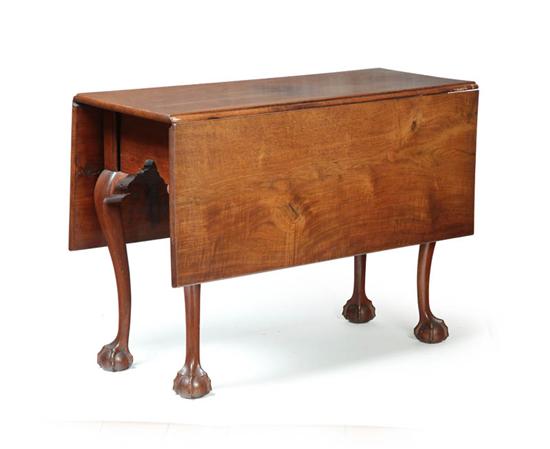 Appraisal: CHIPPENDALE DROP LEAF TABLE Pennsylvania - walnut and poplar Of