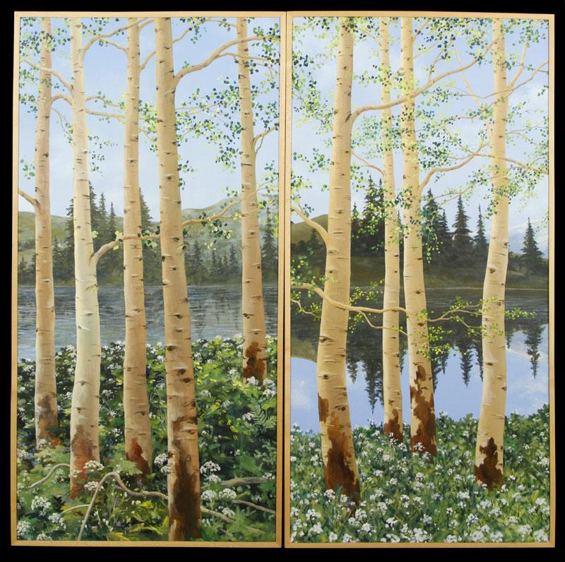 Appraisal: - Horan Pair of Aspen Landscapes O C Signed Horan