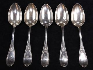 Appraisal: Lot of Gorham sterling silver Olive pattern tablespoons Lot of