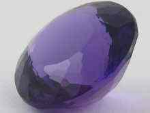 Appraisal: A loose polished round amethyst approx mm