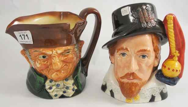 Appraisal: Royal Doulton Large Character Jugs Old Charley D and King