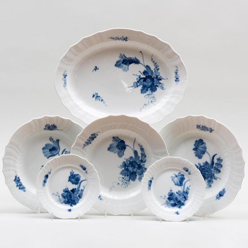 Appraisal: Royal Copenhagen Porcelain Part Service in the 'Blue Flowers' Pattern